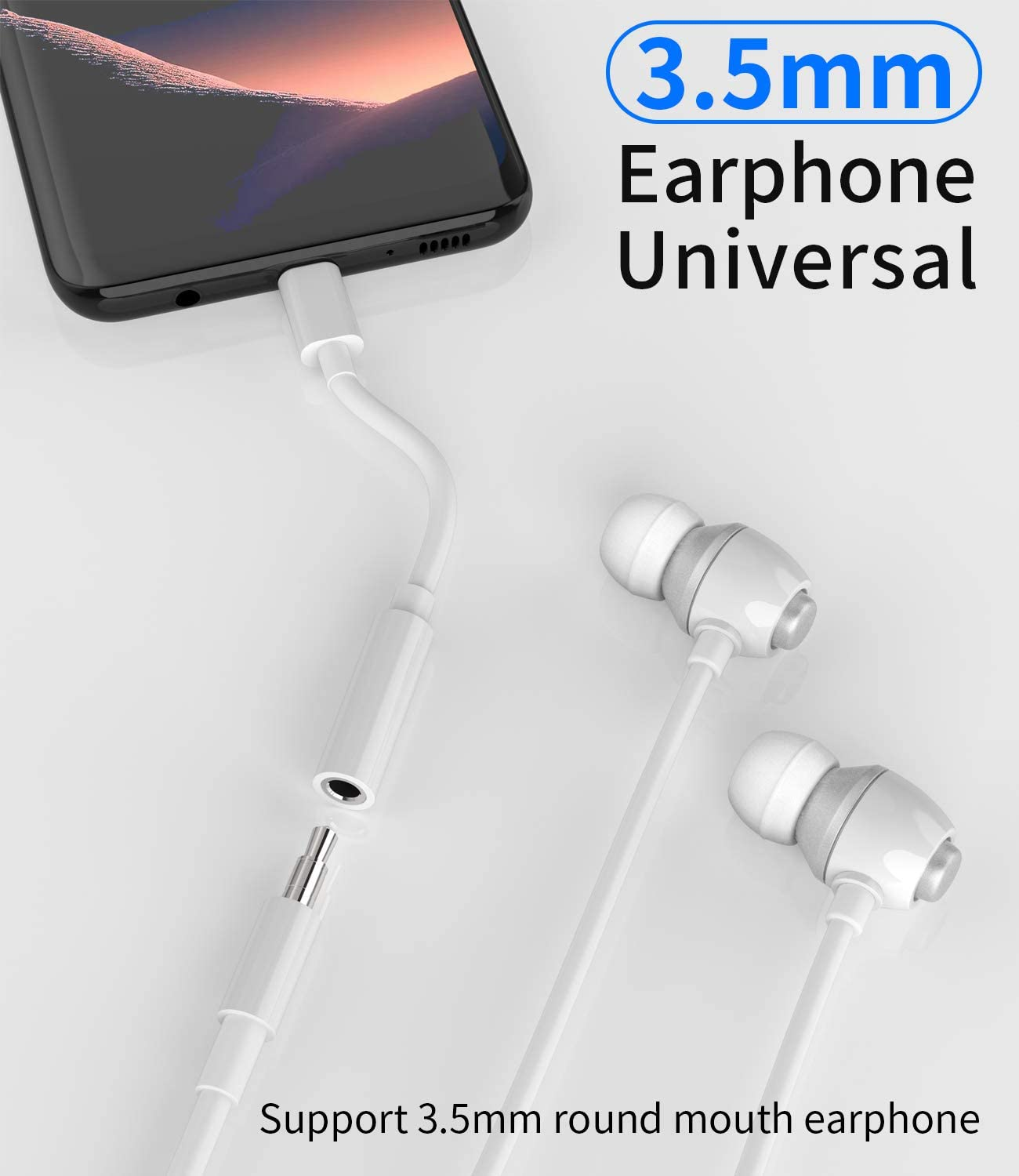 2Pack,Usb C to 3.5Mm Headphone Jack Adapter,Usbc Type C Android Aux Dongle Audio for Google Pixel 6,Samsung Galaxy S21 S10 S9 S20 Ultra Note,For Ipad Air4 Pro,Huawei Mate 40 30 Lg Converter Connector image number 1