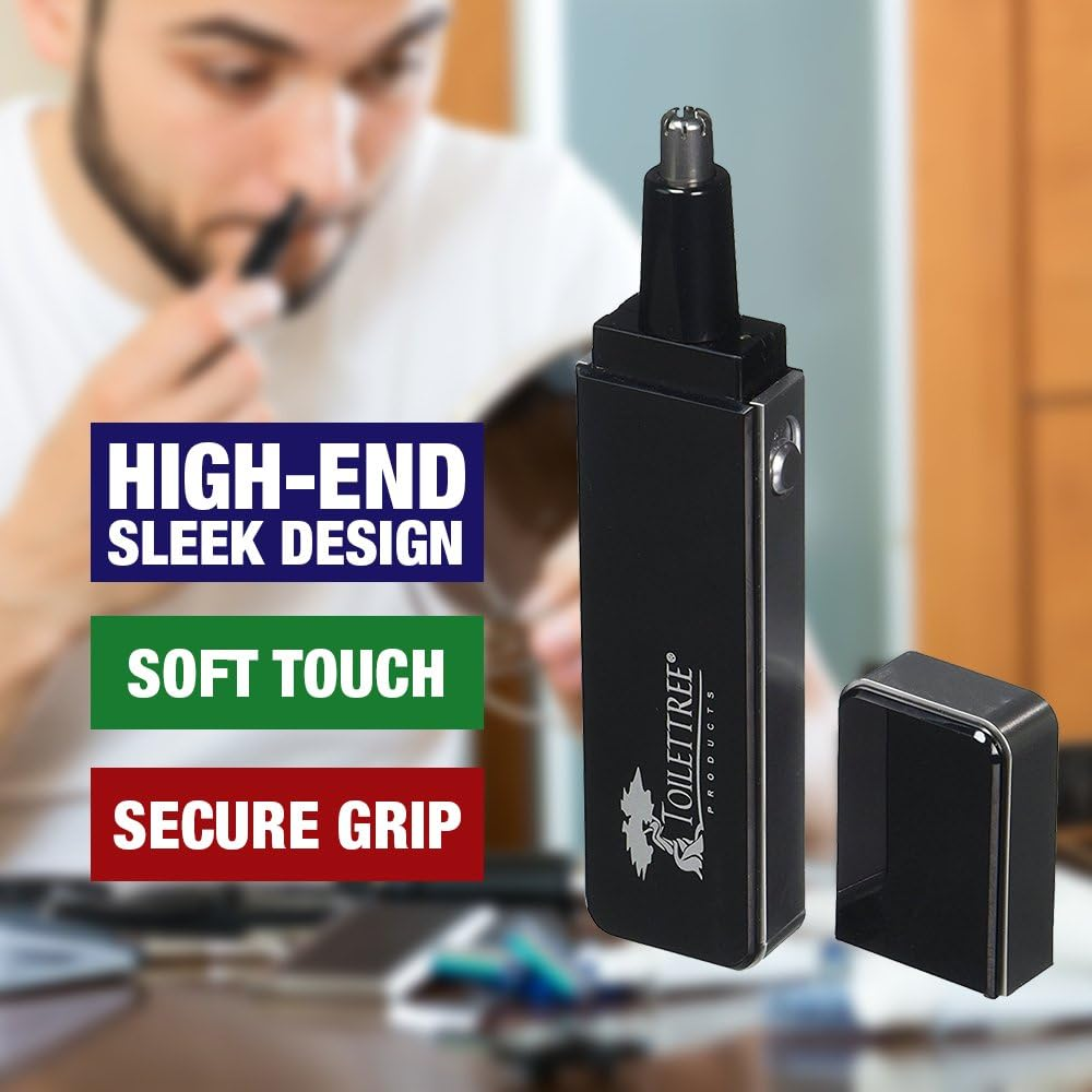 Toilettree Products Ttp-Trim-4 Sleek Design Nose Hair Trimmer with Precision Cutting Tip, 0.32 Ounce image number 1