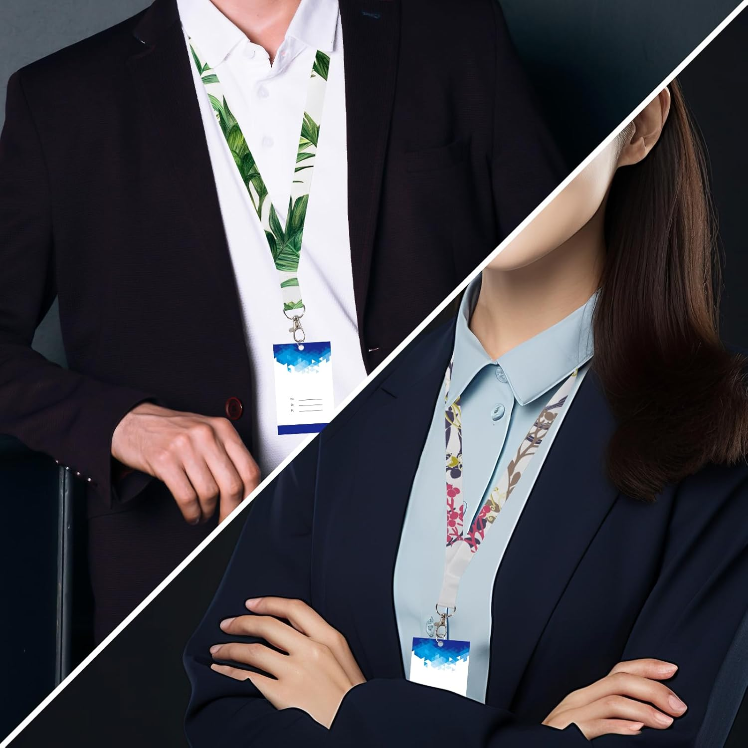 RYKOMO 15 Pieces Sublimation Blank Lanyards White Sublimation Lanyards Neck Lanyards with Badge Holder DIY Sublimation Lanyards with Detachable Buckles Heat Transfer Lanyards for Keychain Card Name image number 1