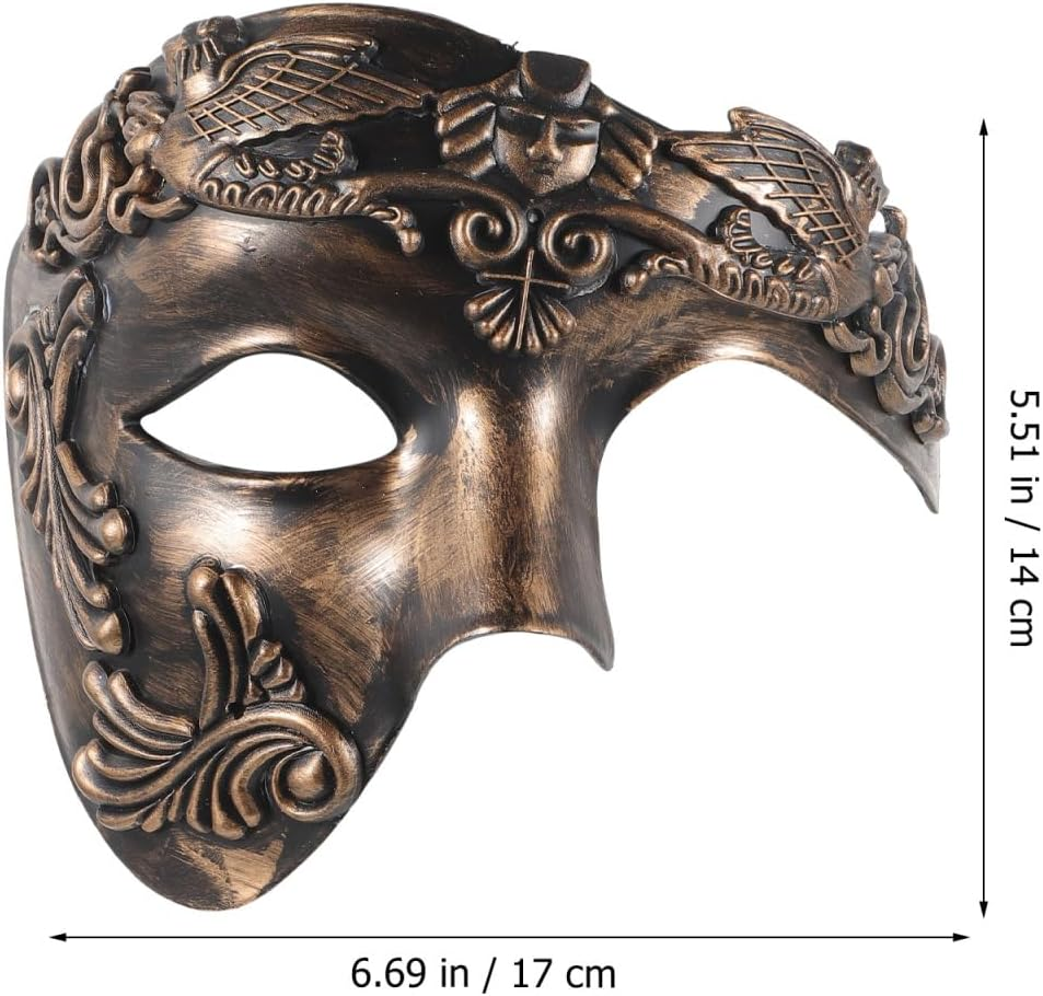 Ifundom Mardi Gras Masquerade Mask Venetian Party Mask Vintage Antique Masks for Cosplay Carnival Mask Props Halloween Mask image number 1