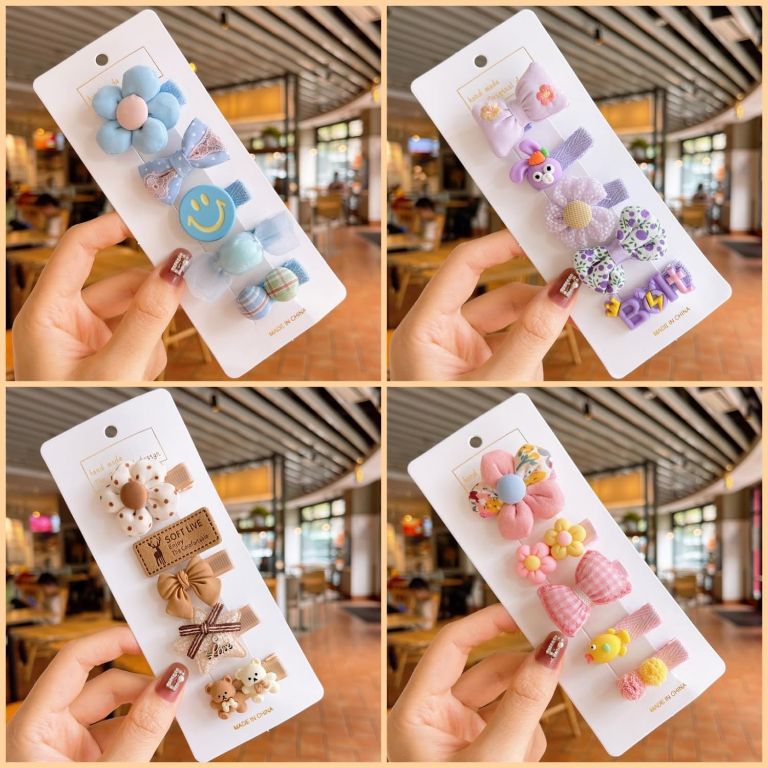 Taicols Baby Girls Hair Clips, 20 Pcs Toddler Hair Barretes, Baby Hair Clips for Girls, Adorable Fun Hair Accessories Flower Pattern Hairpin Snap Bow Girls Baby Pin Hair Baby Toddler Hair Clips (1) - 2 image number 4