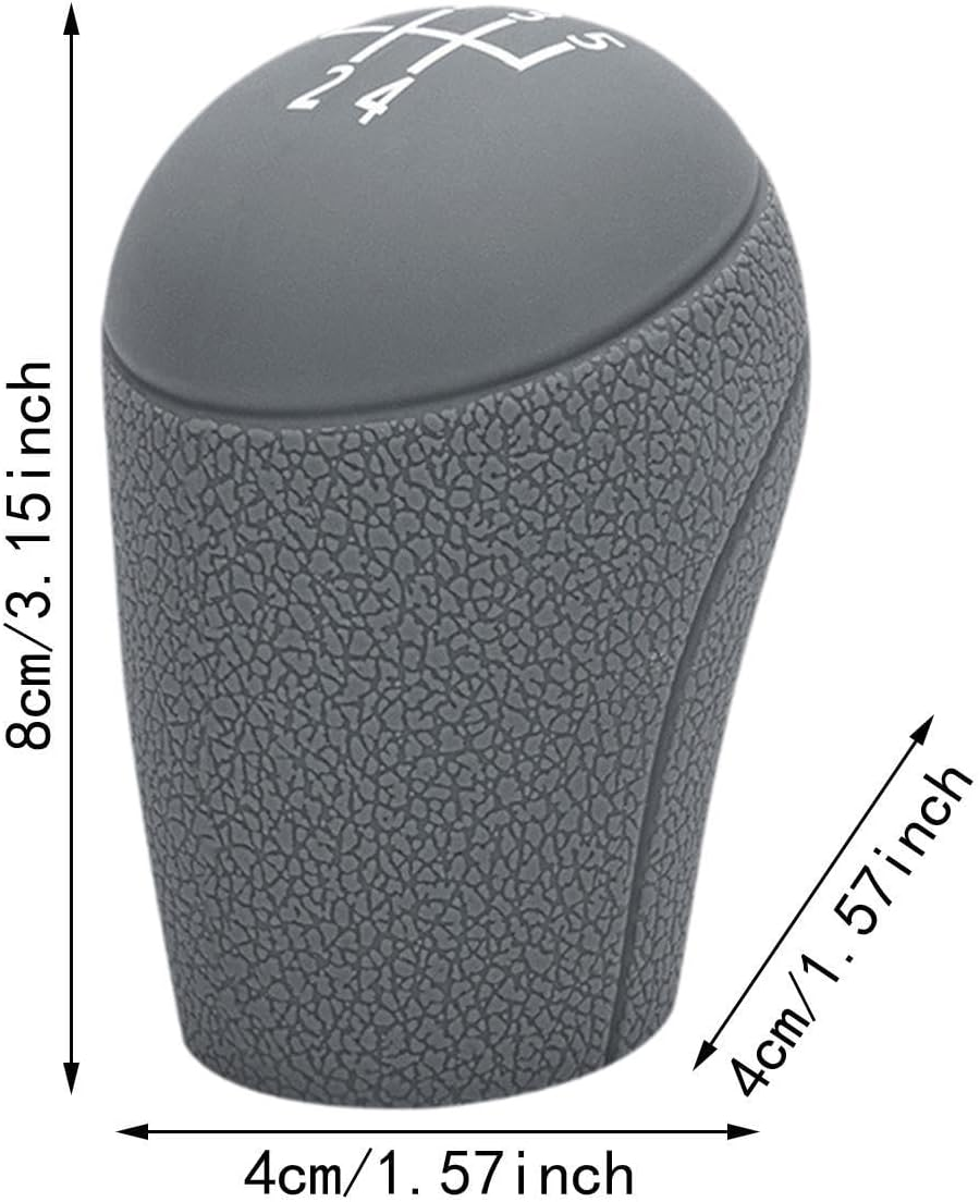 Car Gear Shift Knob Cover, Manual Gear Shift Knob Protector Silicone Universal for Cars, 5 Gears image number 1