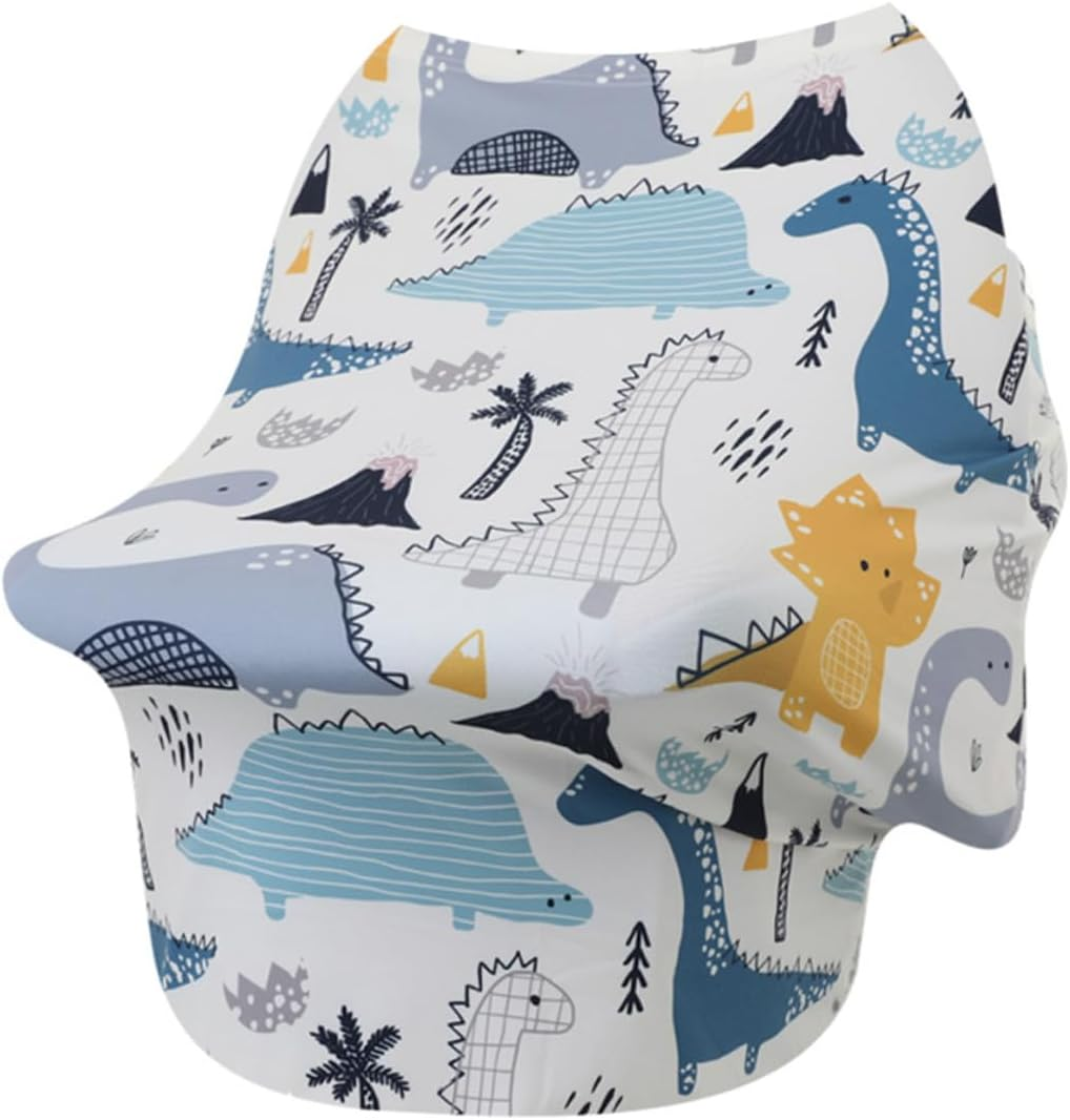 Multifunctional Cotton Nursing Cover Anti-Exposure Breastfeeding Scarf and Stroller Cloak for Outdoor Privacy Protection Travel Garden Use Lightweight Chair and Pram Stroller image number 5