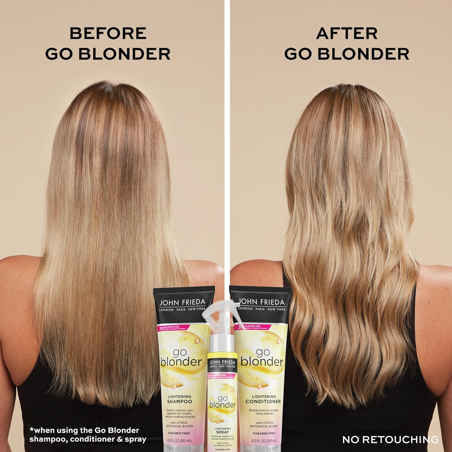 John Frieda Sheer Blonde Go Blonder Shampoo 245Ml image number 6