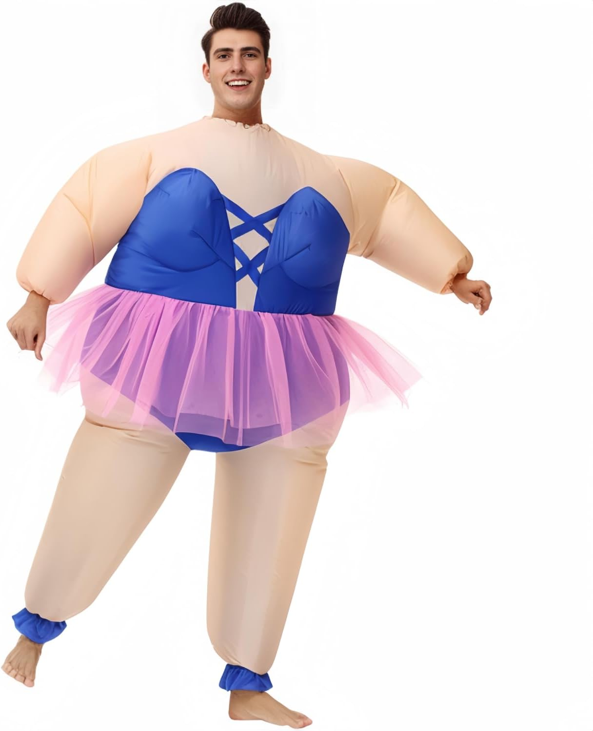 Inflatable Ballet Costume Funny Blow up Costume Fancy Dress Cosplay Party Unisex Adult image number 2
