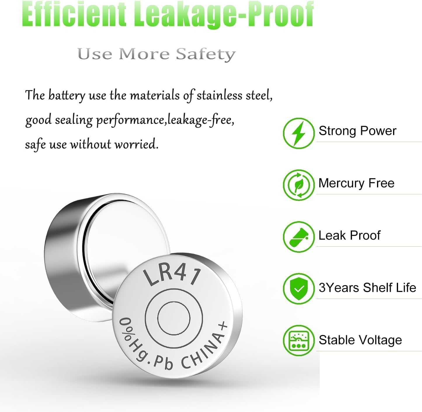 30PC AG3 LR41 Batteries High Capacity 392 384 192 Battery 1.5V Button Coin Cell Batteries Premium Alkaline Battery for Watch Toys Clock