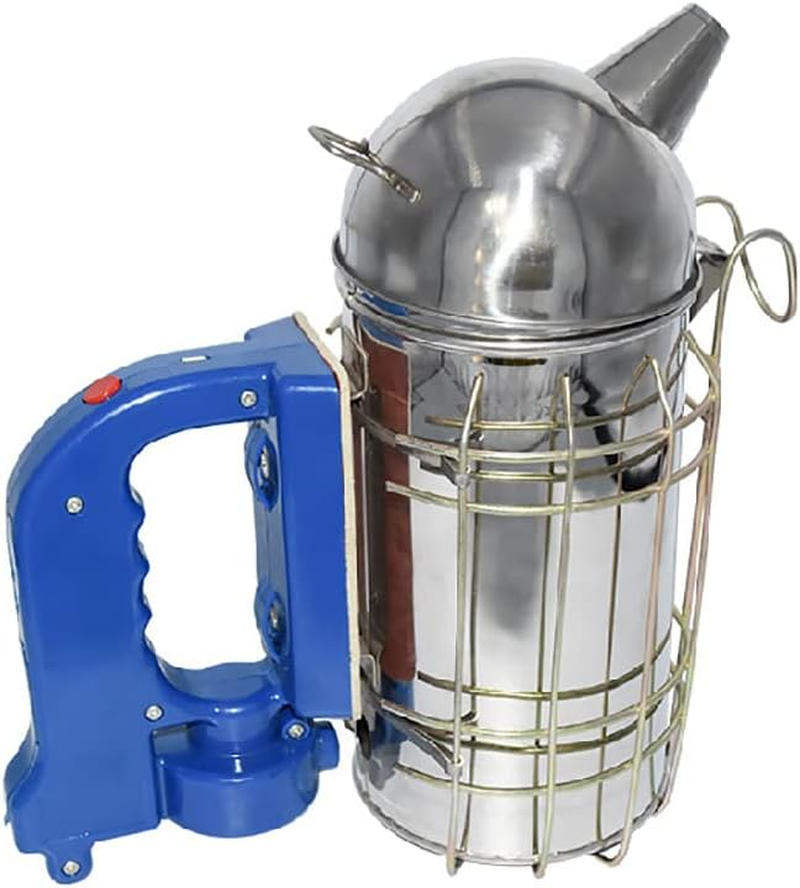 Bee Smoker, Stainless Steel Electric Beehive Smoker with Heat Shield and Mounting Hook, Beekeeping Tool Equipment (Not Come with Batteries) image number 6