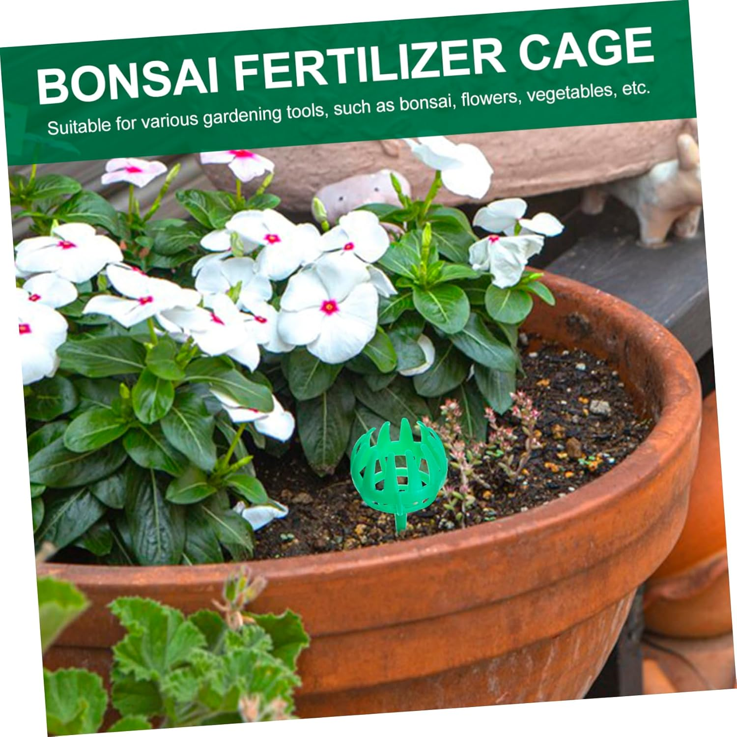 ANDRESLAD 20Pcs Planting Fertilizer Holders Gardening Containers for Bonsai Garden Supply for -Term Use and Replacement image number 2