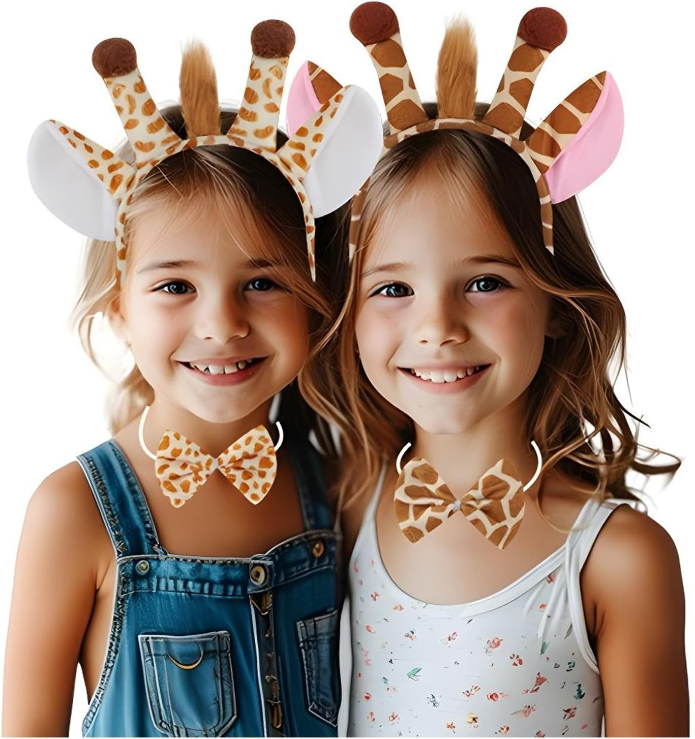 4 PCS Cute Children'S Animal Costume Set Party Decoration Including Ballet Skirt,Deer Ears and Tail,Tie,Girl Role Playing Accessory Set image number 2