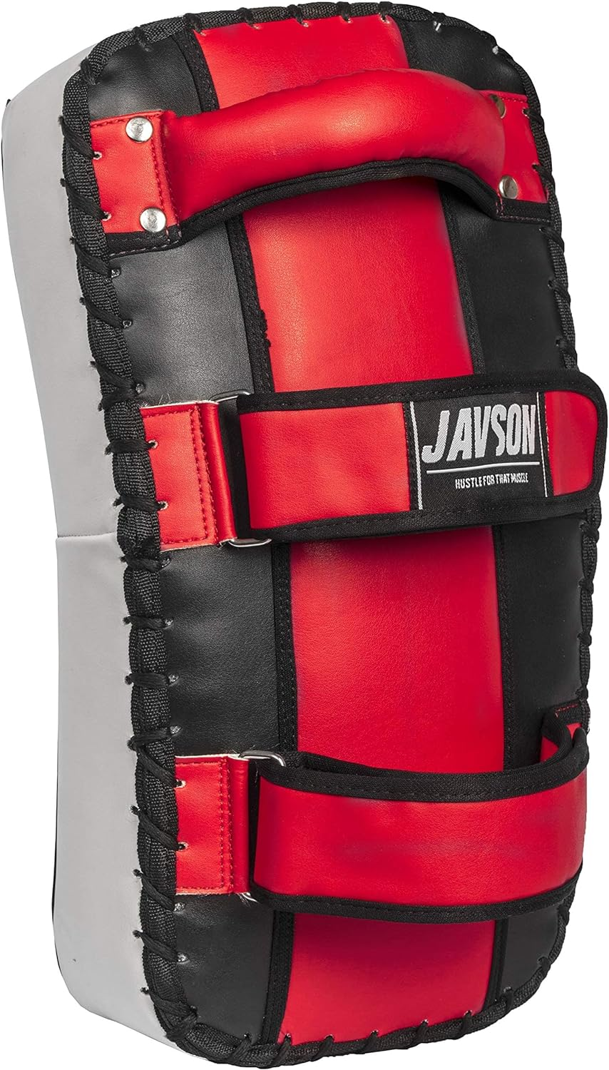 Thai Shield Synthetic Leather 1 Unit Curved Shape Kick Training Pad, MMA Muay Thai Pad, Kickboxing Thai Pad for Boxing, Muay Thai, MMA, Kickboxing and Martial Arts Equipment by Javson image number 6