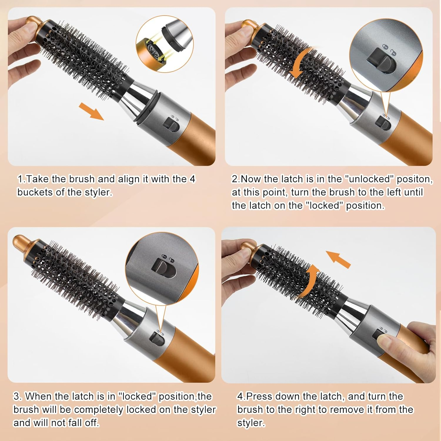 Chuancheng 20Mm Small round Volumizing Brush Attachment for Dyson Airwrap HS01/HS05 Hair Styler Accessories image number 6