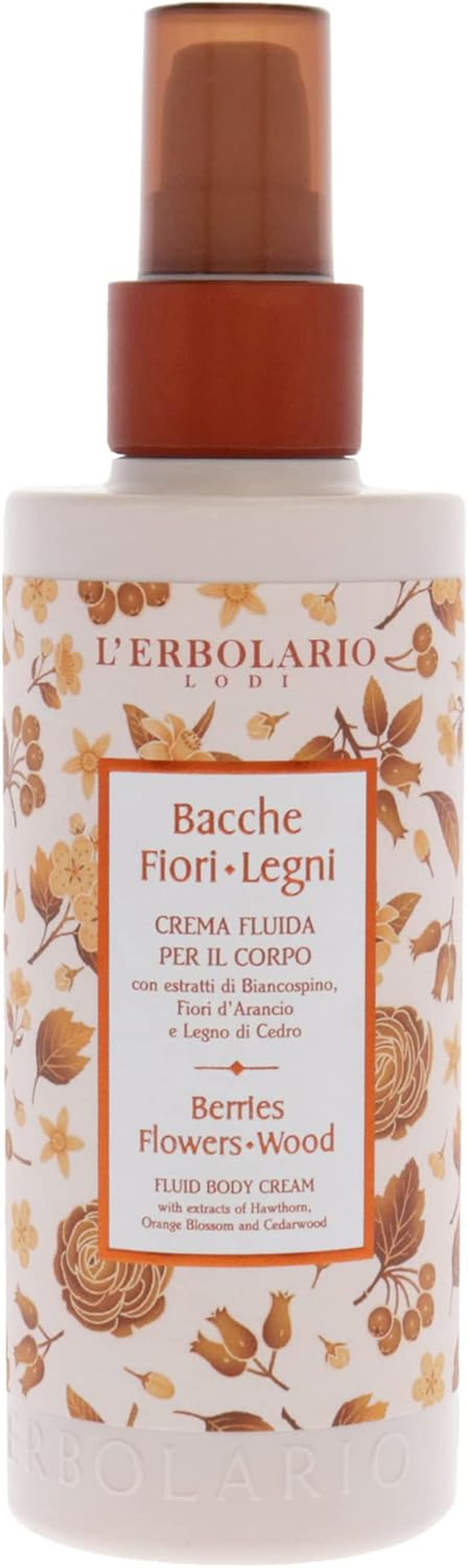 Lerbolario Berries Flowers Wood Fluid Body Cream for Unisex 6.7 Oz Body Cream image number 3