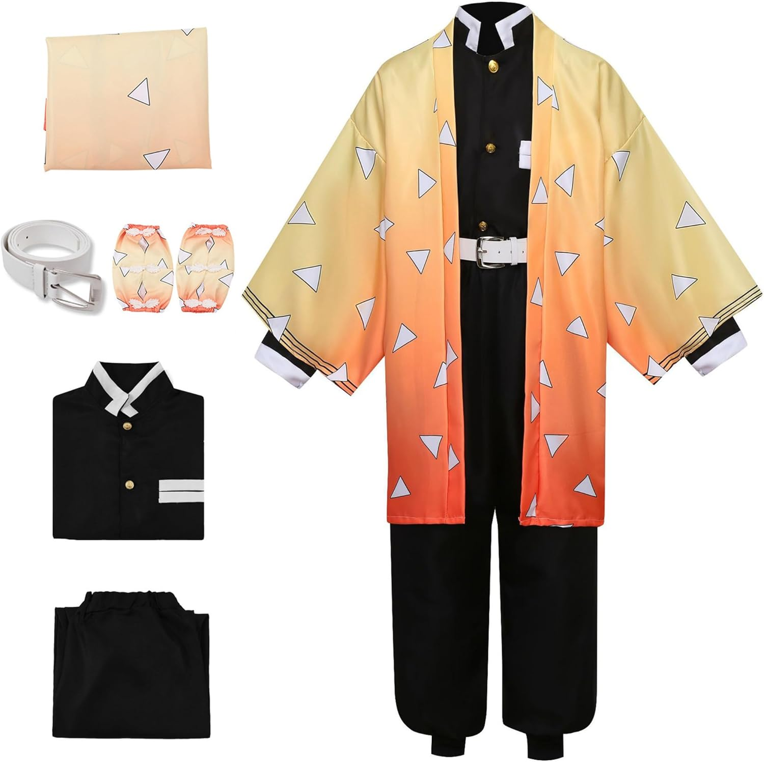 Adult Halloween Costumes for Women or Men Anime Cosplay Tanjiro Kimono