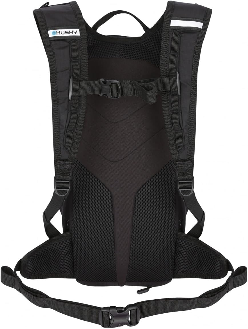 Husky Bicycle Backpack 10 L - Lightweight, Robust & Waterproof Outdoor Backpack with Lots of Storage Space, Comfort System & Rain Cover for Cycling, Trekking, Hiking & Travel - Blue image number 5