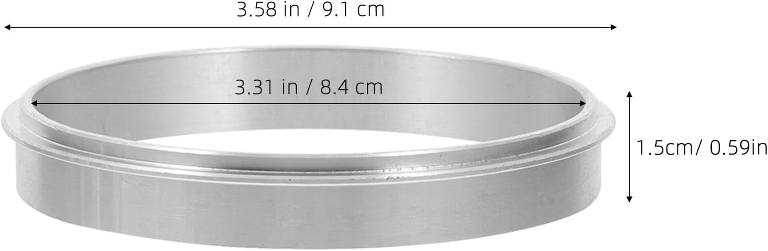 JEWEDECO Sealing Machine Aluminum Ring 85Mm Metal Cup Sealer Replacement Part for Milk Tea and Plastic Cups Compatible with Automatic Coffee image number 5