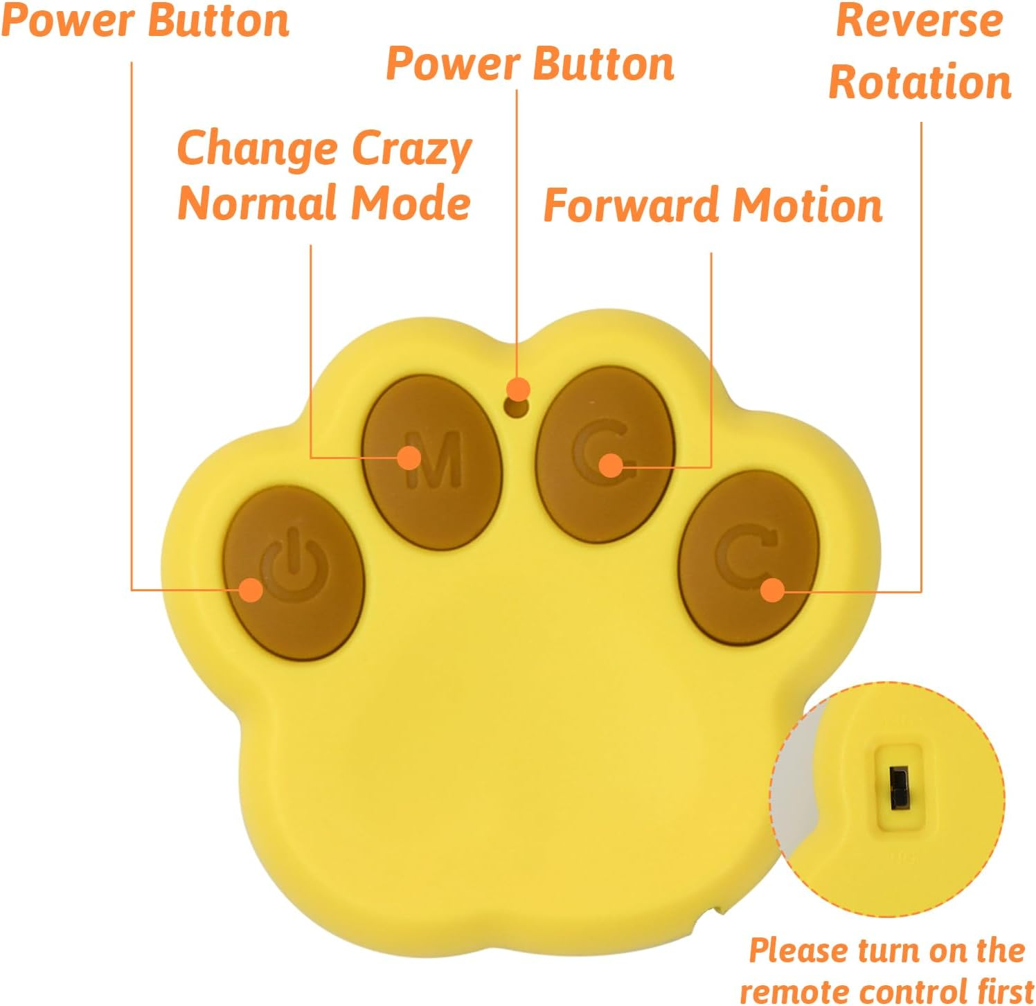 Litinliv Interactive Dog Toy Ball, Interactive Remote Control LED Dog Toy Ball, Smart Active Rolling Ball Dog with USB Cable, Fun Tough Dog Toys, for Small Medium Dogs image number 5