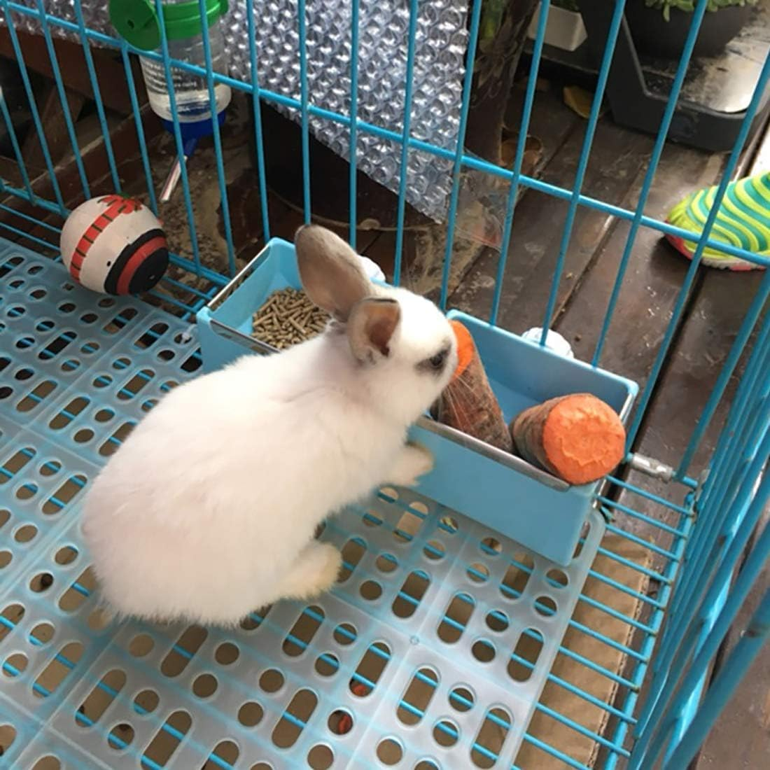 4 Pcs Rabbit Cage Mats Small Animal Plastic Feet Pads Floor Mat for Pet Cats Dogs Bunny Hamster Rat Chinchilla Guinea Pig image number 3