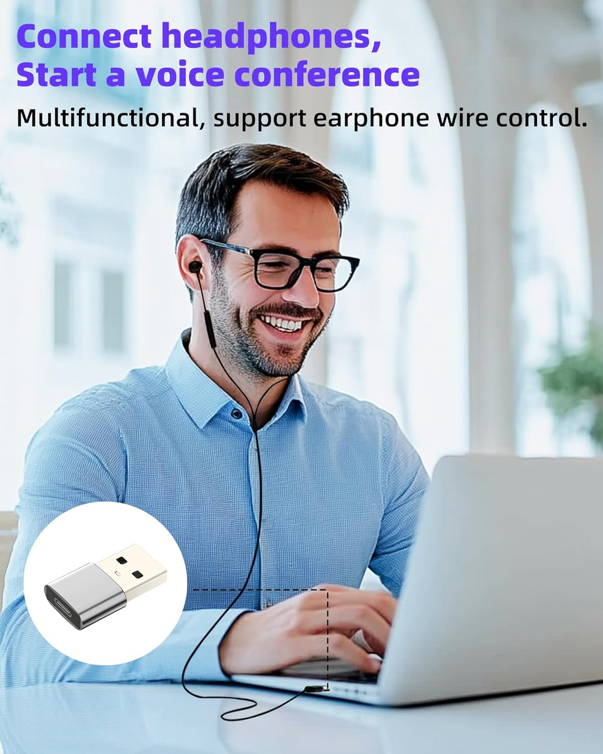 USB C Female to USB Male Adapter for Iphone 16 Cable Compatible for Samsung for Ipad Connector Type C Data Transfer Converter Extension USB-A Plug Charger Adaptor Notebook Computer Power Accessories image number 1