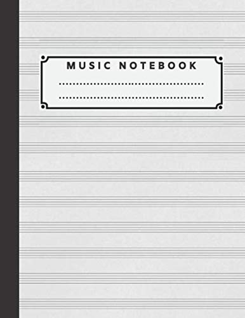 Music Notebook: Manuscript Paper Notebook, Compositian Book, Blank Sheet Music, 12 Stave Staff Paper (110 Pages, A4 - Letter, 8.5X11 Inch) ... Manuscrit, Taccuino Musicale/Quaderni Musica