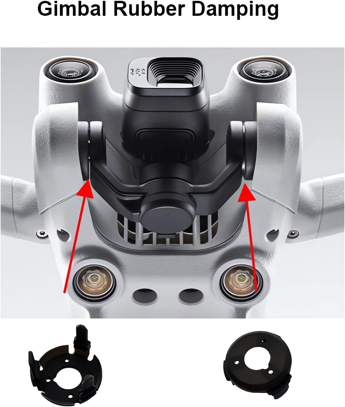 Gimbal Rubber Damper for DJI Mini 3 Pro/Mini 3 Shock Absorption Gimbal Camera Repair Replacement Parts image number 4