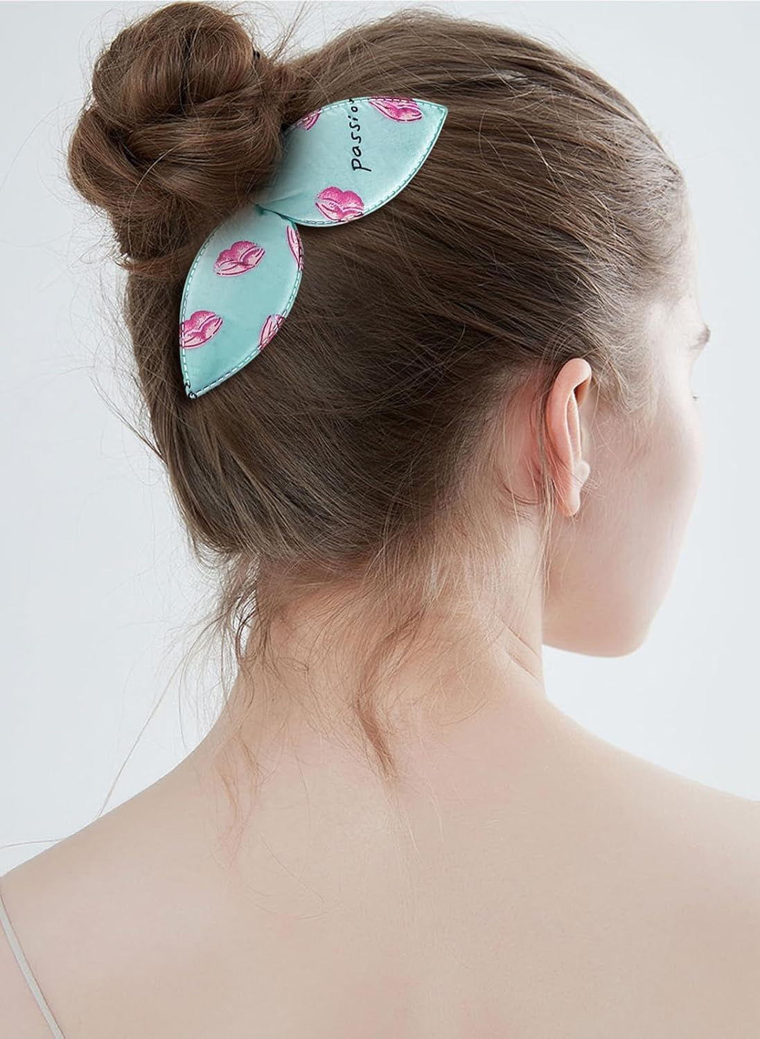 4 Pcs Deft Twist Donut Hair Bun Maker and Rabbit Ear Bun Twister - Flexible and Quick Hair Styling Accessories for Women and Girls (Blue+White+Pink+Navy Blue, One Set) image number 6