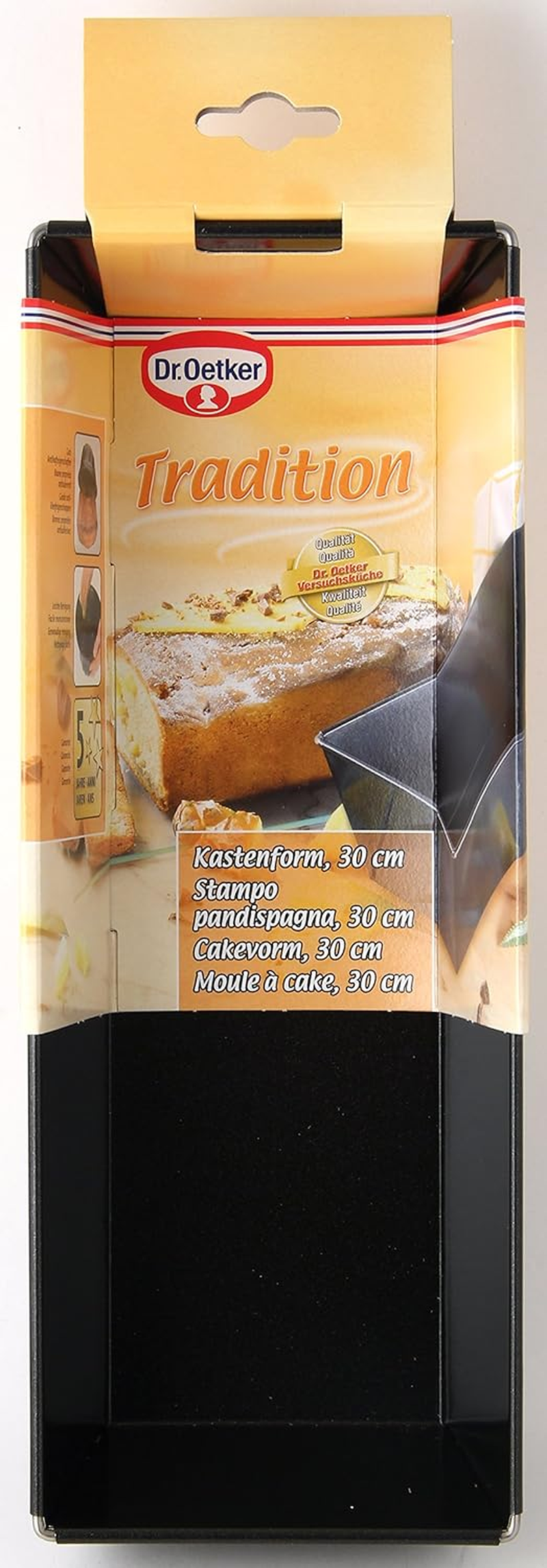 Dr. Oetker Loaf Tin 30 Cm, King Cake Tin with Non-Stick Coating, High-Quality Mould, Square Cake Tin Made of Refined Black Tin, Quantity: 1 Piece - 20-35 Cm image number 3