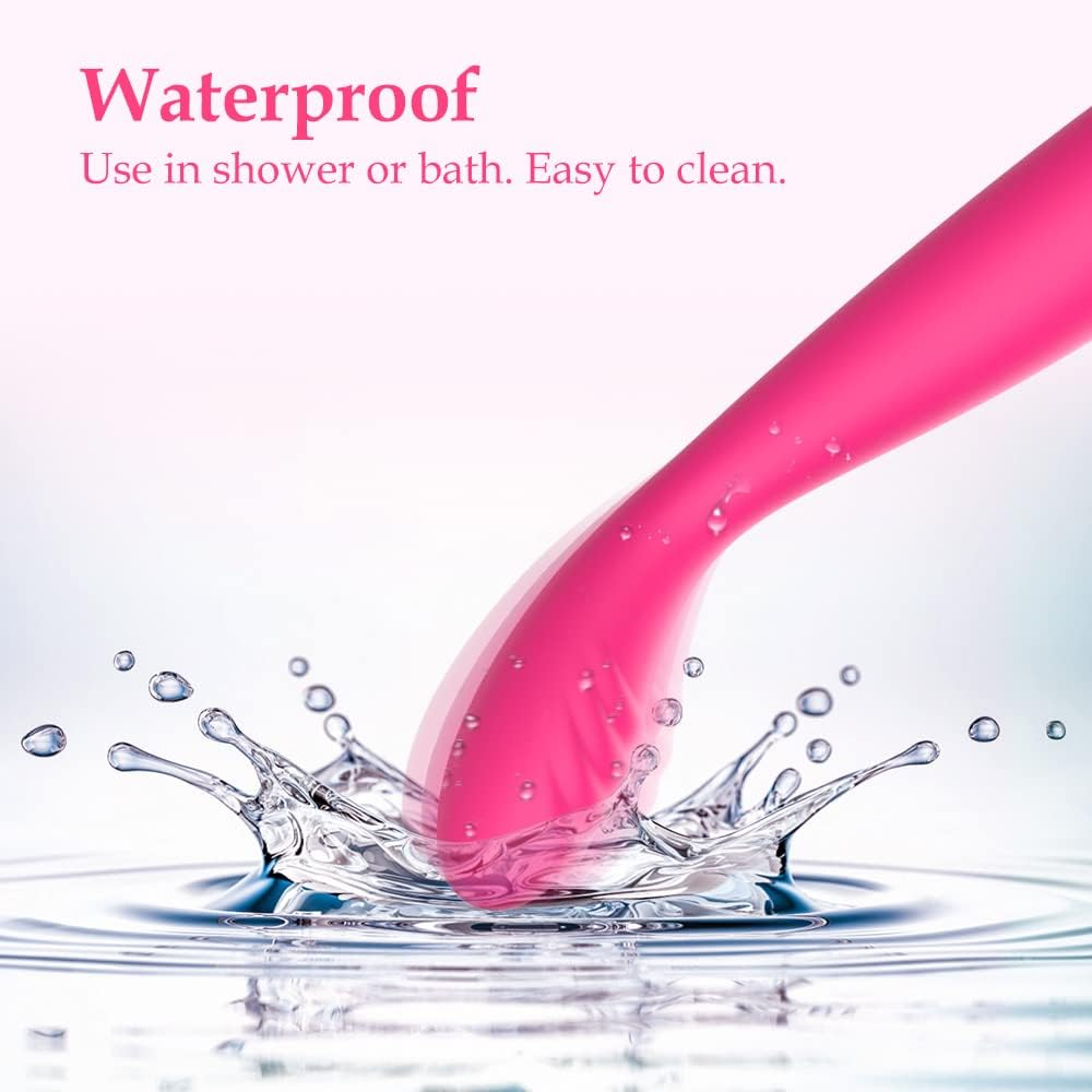 G Spot Vibrator for Women, Adorime Clitoral & Vaginal Wand Vibrator with 5 Speeds & 10 Modes, Waterproof High-Frequency Clitoral Vaginal Stimulator for Quick Orgasm, Quiet Rechargeable Pink Vibrating Wand Massager for Female Pleasure (Pink) image number 1