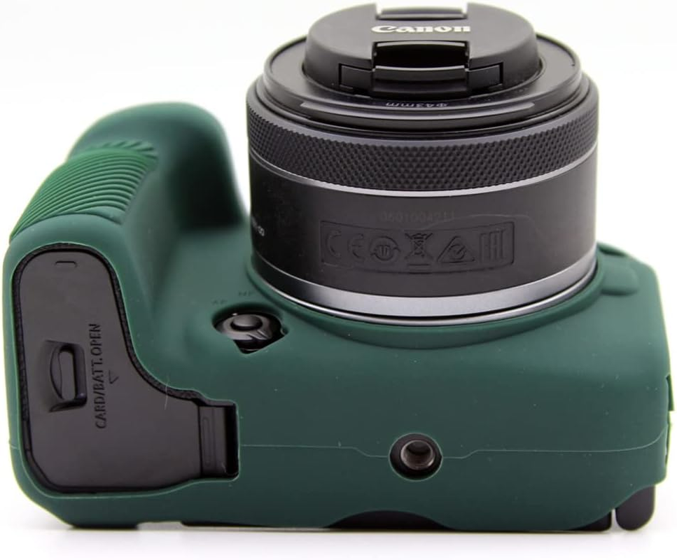 EOS R10 Case, Silicone Protective Housing Case Cover, Compatible with  EOS R10 Mirrorless Camera (Green) image number 5