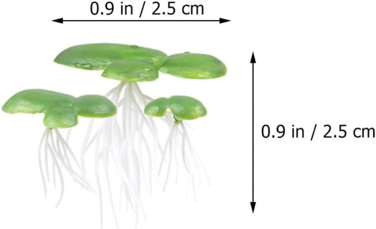 Housoutil 54Pcs Fake Duckweed Aquarium Plants Lifelike Floating Decorations for Fish Tank Premium Lightweight for Natural Aquatic Landscapes Fish image number 4
