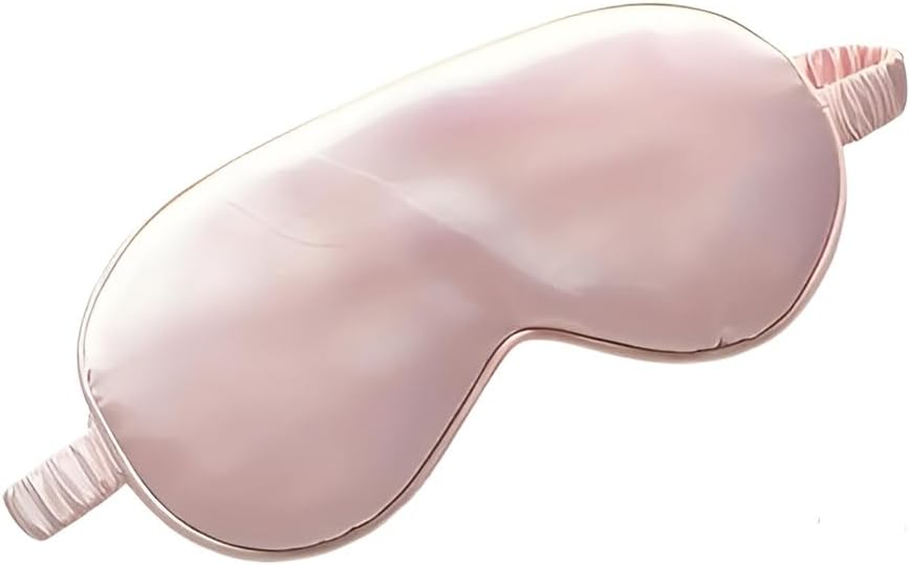 Luxurious Silk Sleep Mask, Pink, 100% Real Natural Pure Silk Eye Mask with Adjustable Strap, Eye Mask for Sleeping, Blocks Light Reduces Puffy Eyes Gifts image number 2