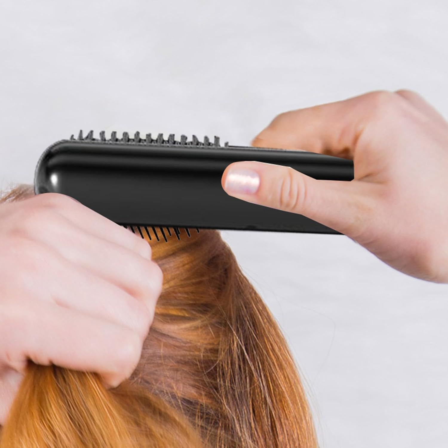 Gupcaqosjw Portable Hair Straightener Cordless,Straight Hair Comb Brush | Fast Heating Rechargeable 4 Levels Adjustable Straightener for Curling Women Styling Teens Home Travel image number 3