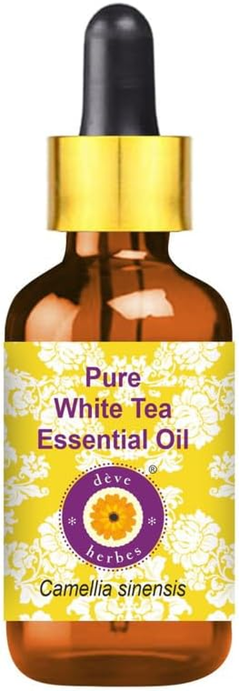 Deve Herbes Pure White Tea Essential Oil (Camellia Sinensis) with Glass Dropper Steam Distilled 100Ml image number 3