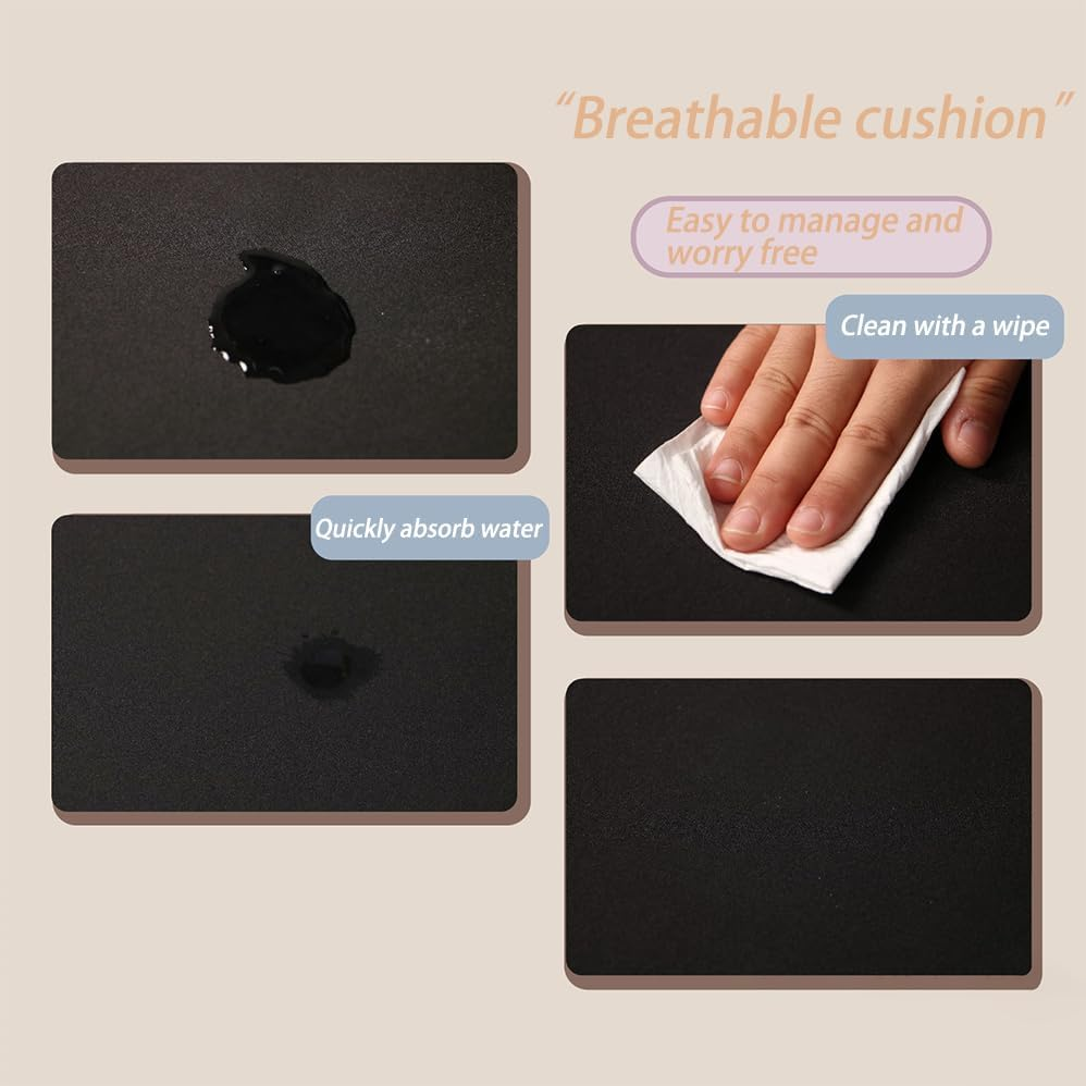 Non-Slip Mat Bundle,Non-Slip Workout Mat for under Desk Ellipticals,Apply to Foot & Leg Pedal Exerciser for Seniors Fitness,Enhanced Stability & Floor Protection,Durable Construction image number 1