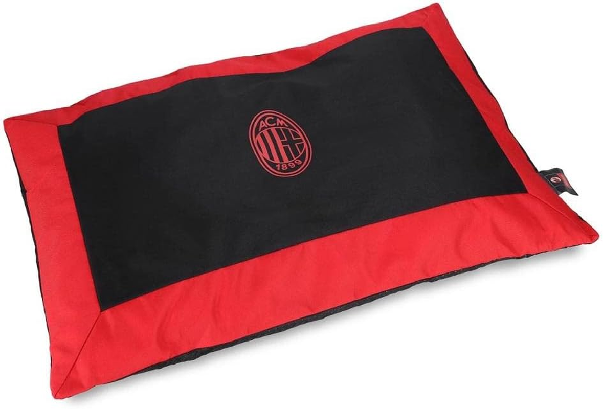 AC Milan Unisex Adulto Petpilacmilanmed Cushion for Dog/Cat Bed AC Milan Official Product Nero M image number 3