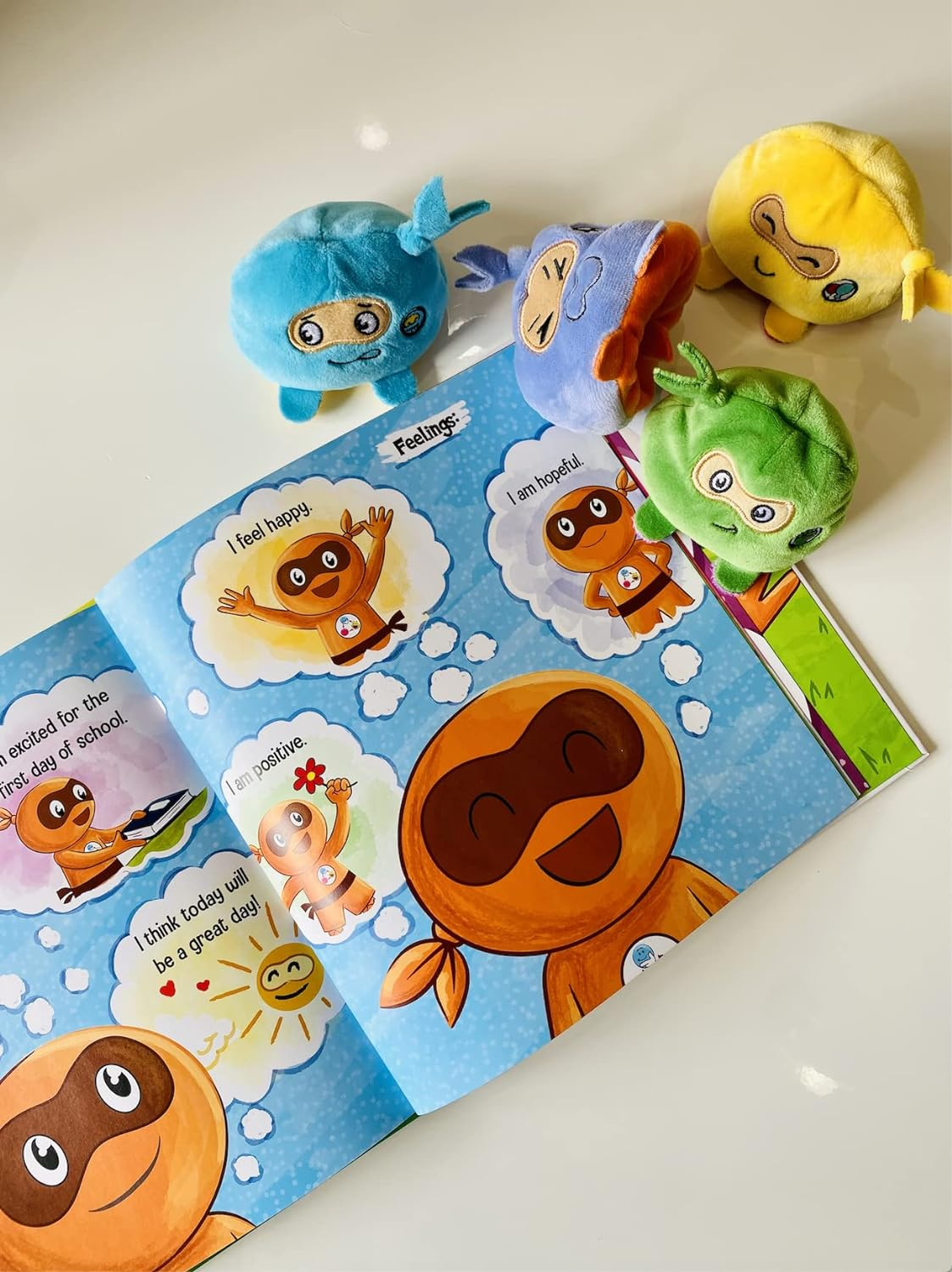 Ninja Life Hacks Flippable Toy CBT Book Box Gift Set (Angry Ninja + Positive Ninja, Nervous + Calm Ninja, Anxious + Brave Ninja, Thinking + Impulsive Ninja) image number 4