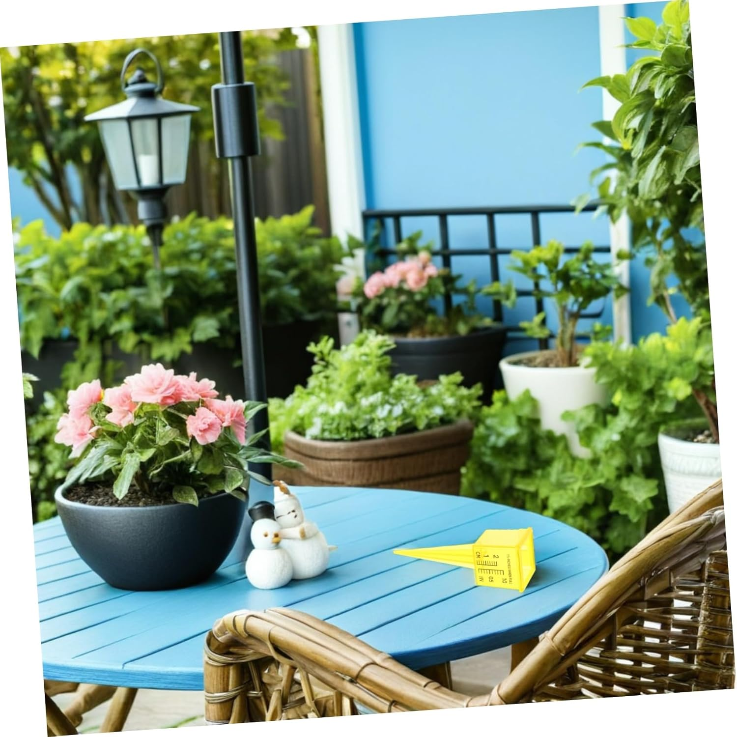 20Pcs Lawn Water Meter Gauge for Water Pressure Auto Empty Rain Gauge Outdoor Rainfall Monitor Outdoor Rain Tube Level Sprinkler Yellow image number 3