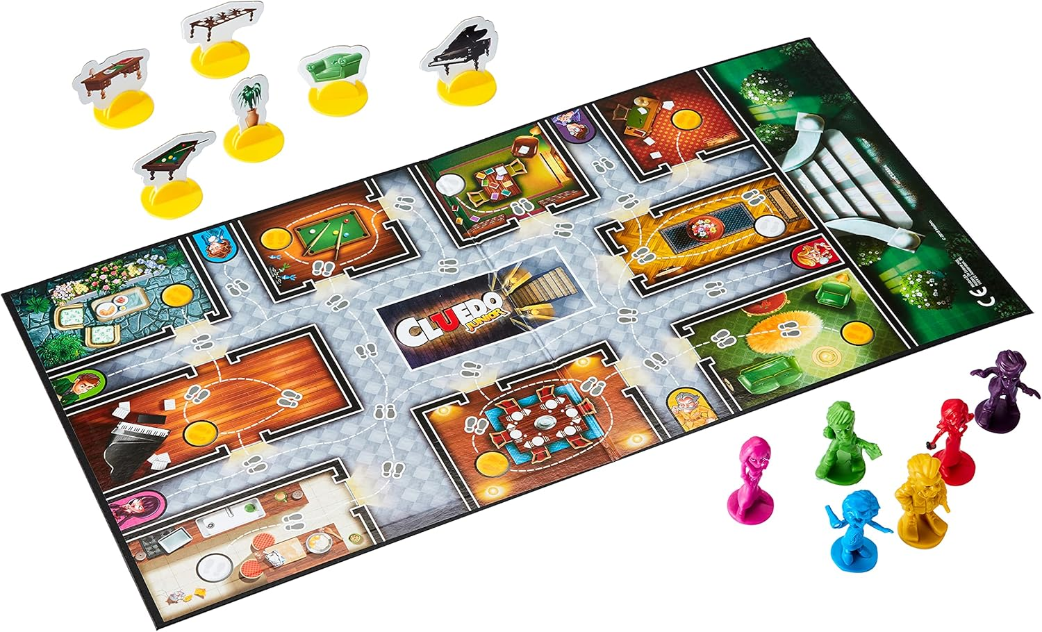 Hasbro Cluedo Junior - Classic Mystery Board Game for Younger Kids - Case of the Broken Toy - 2-6 Players - Kids Board Games and Toys for Kids - Boys and Girls - Ages 5+ image number 6