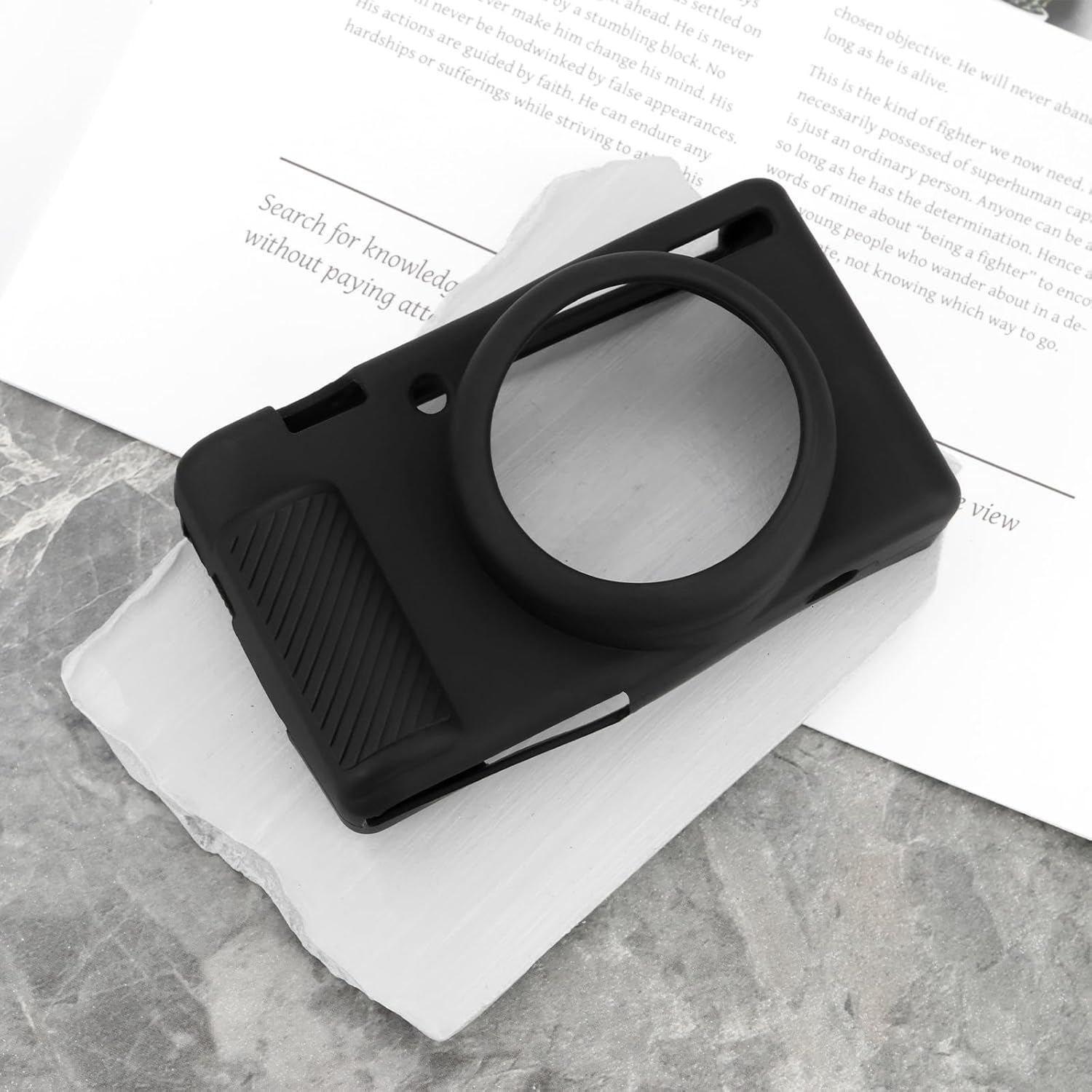 Briny River Camera Soft Silicone Protective Case Lightweight Camera Protective Cover Compatible with Sony ZV1F ZV-1F ZV-1 II, Black image number 1