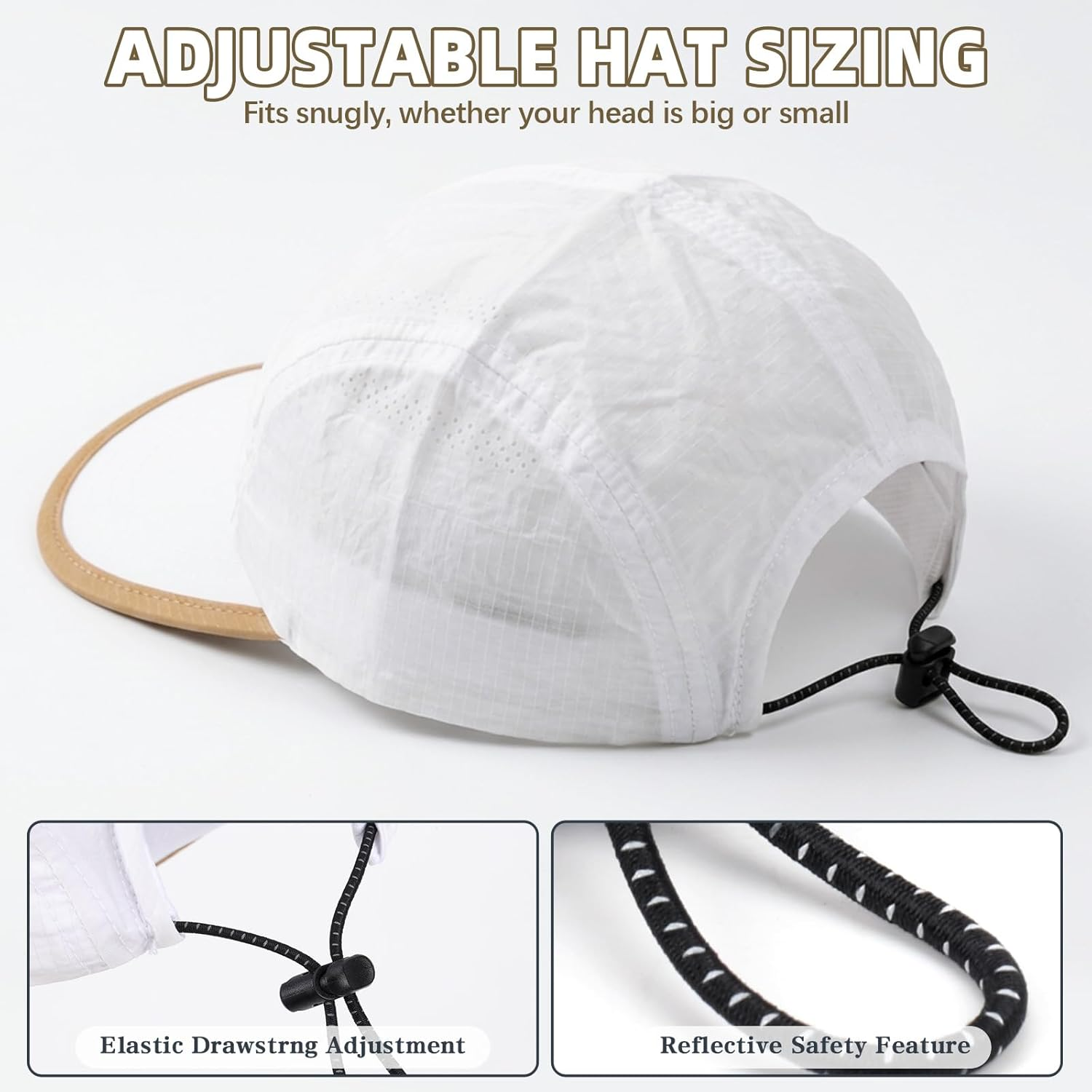 Supcomsta Running Hat for Men Women, Lightweight Quick Dry Running Cap Adjustable Breathable UPF50+ Sport Hat for Outdoor Running image number 6