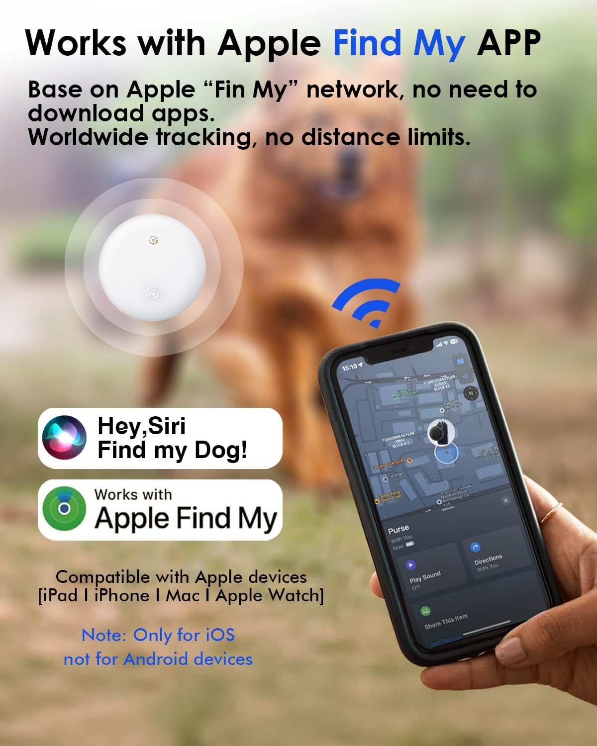 4-Pack Airtags with Holder, VISOOP Smart Bluetooth Tracker Works with Apple Find My(Ios Only), Key Finder Item Locator for Pets/Keys/Bags/Luggage Suitcases, Replaceable Battery Waterproof-Black+White image number 6