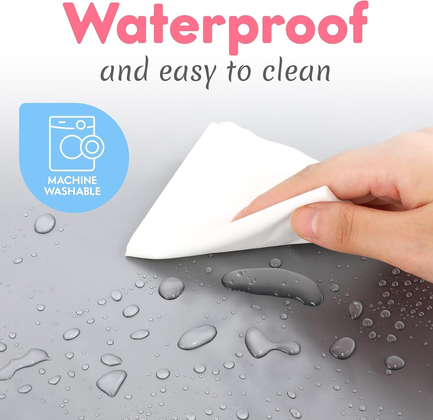 Portable Diaper Changing Pad for Baby, Portable Changing Pad for Newborn Girl & Boy, Waterproof Baby Changing Mat, Foldable and Detachable Diaper Changing Station with Baby Wipes Pockets, Baby Gift image number 1