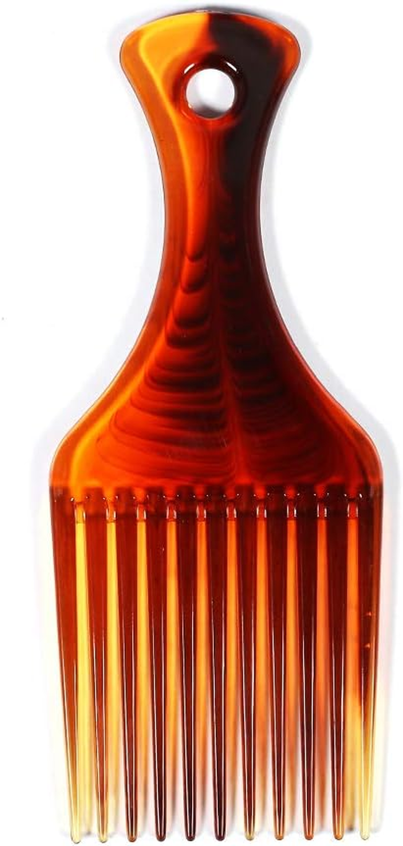 Hair Pick Comb, Curly Afro Hairdressing Comb, Wide Tooth Comb, Anti-Detangling Comb image number 3