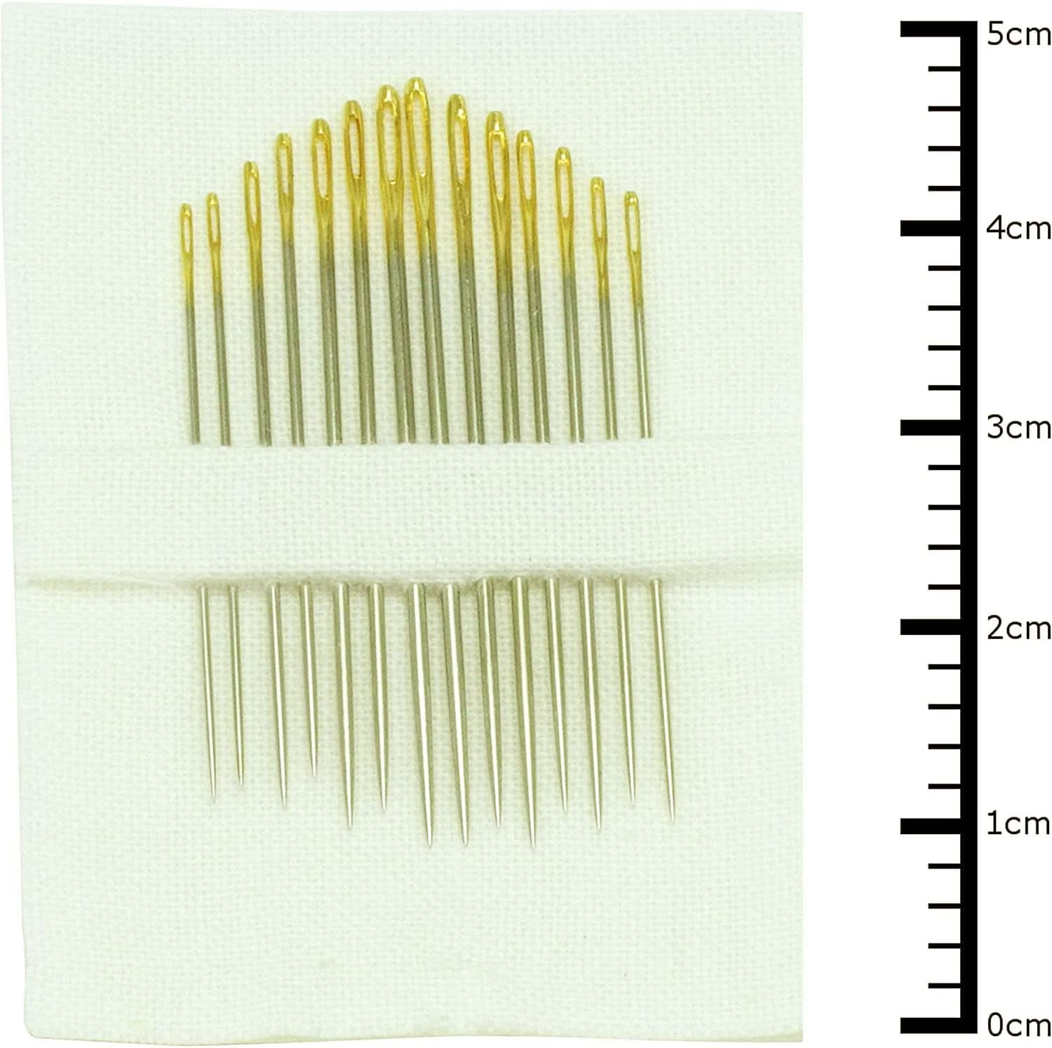 Clover Crewel Embroidery Needle Pack of 14, No. 3-9, Silver/Gold image number 1