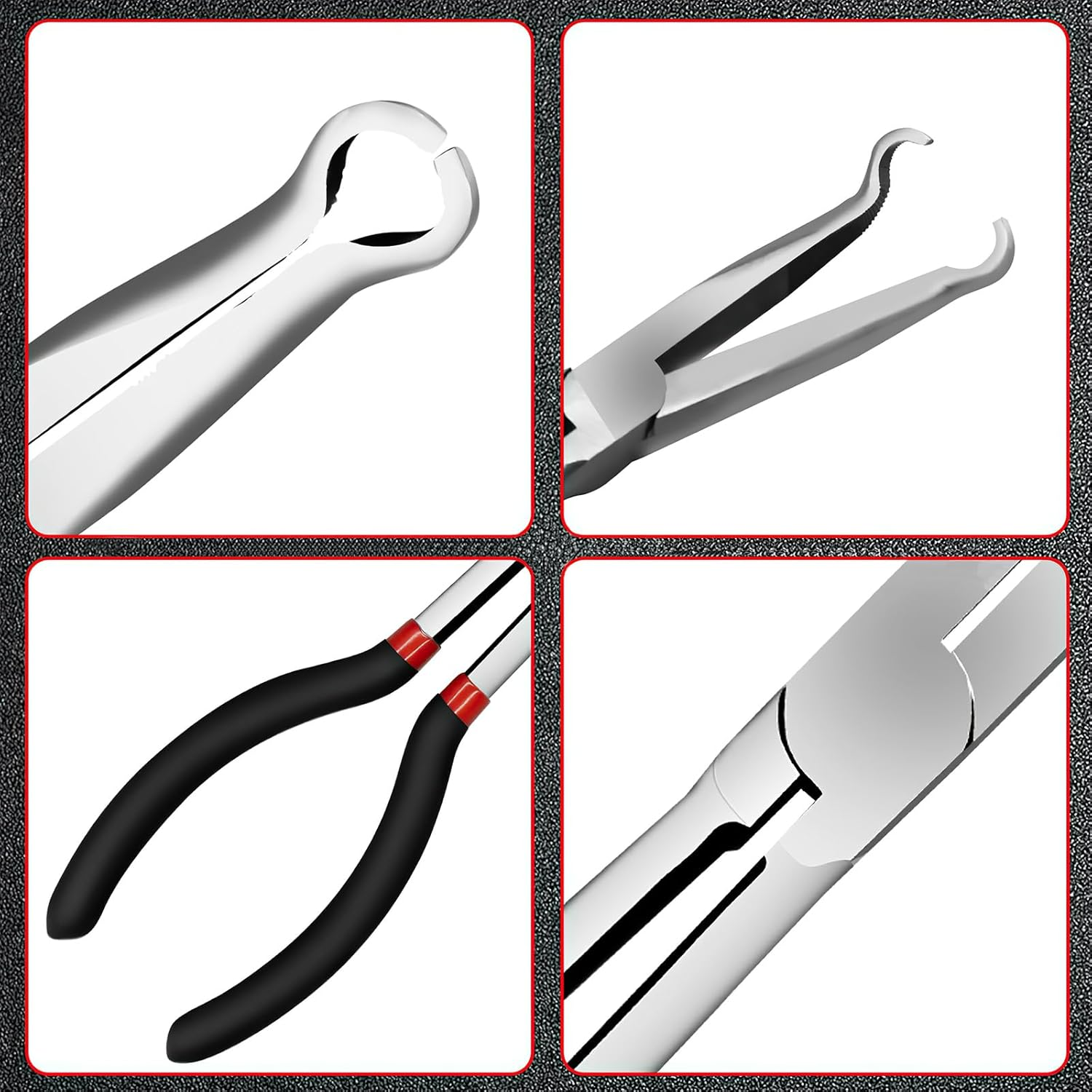 Electrical Disconnect Pliers, 11 Inch Automotive Long Spark Plug Removal Tool for Connectors, Fuel Line Disconnect Pliers image number 6