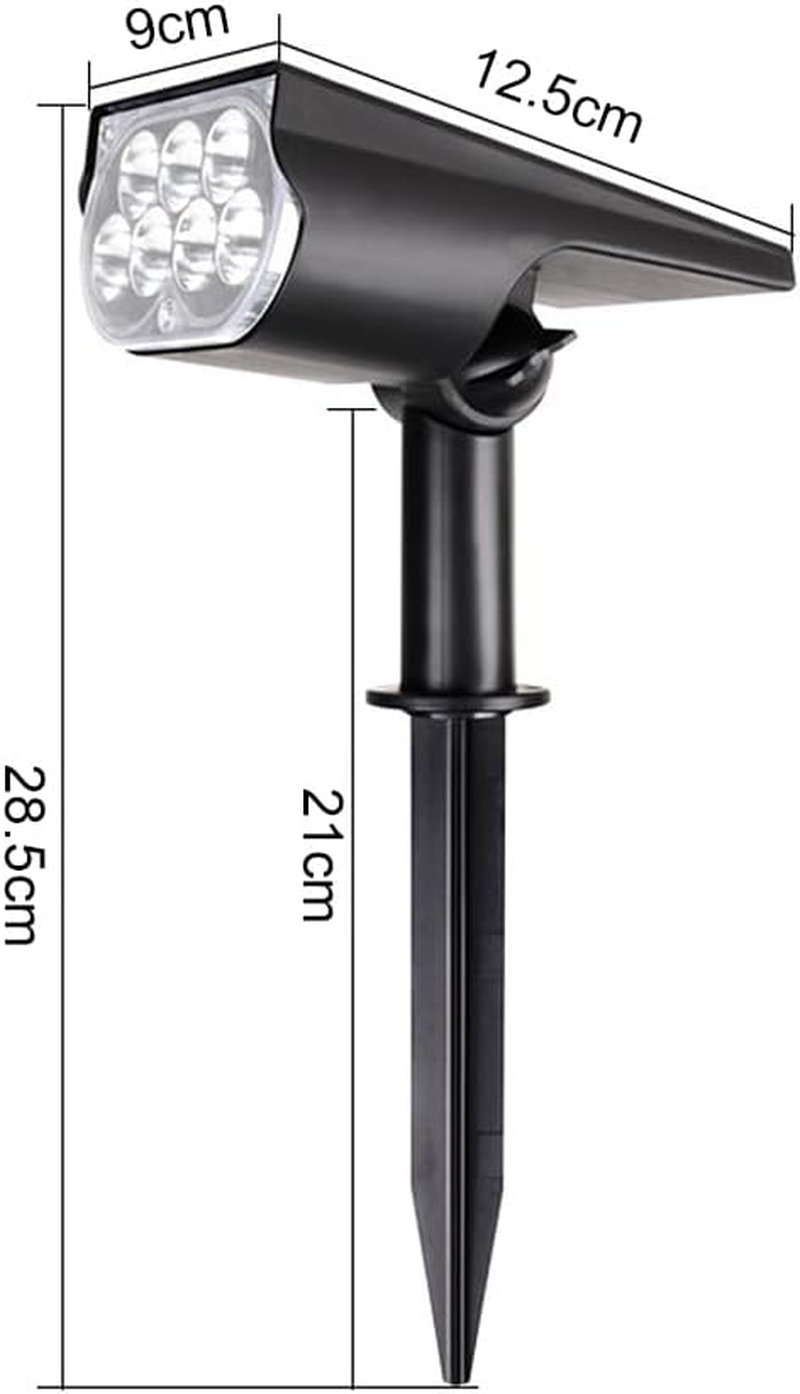 2Pcs Solar Spot Lights Outdoor, High Brightness Illumination for Outdoor Garden and Landscape Lighting Dual Functionality Lights for Garden Tree Pathways Patios and Driveways image number 2