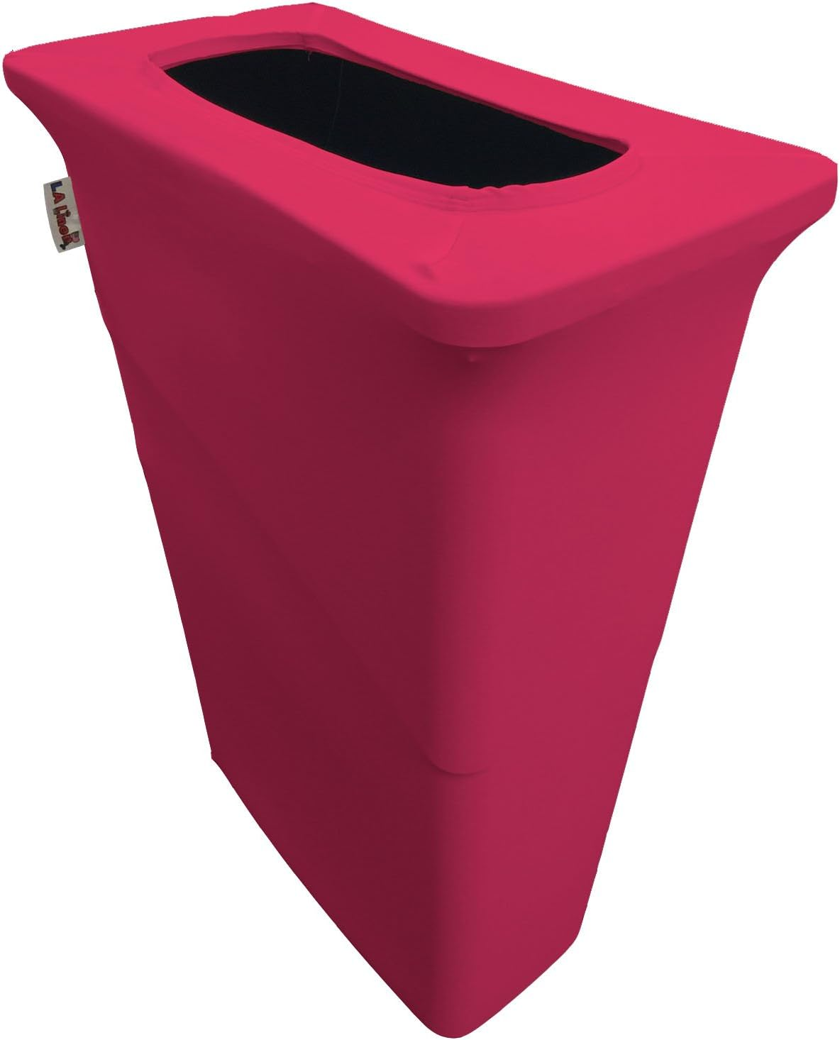 LA Linen Stretch Spandex Trash Can Cover for Slim Jim 23-Gallon, Royal Blue image number 1