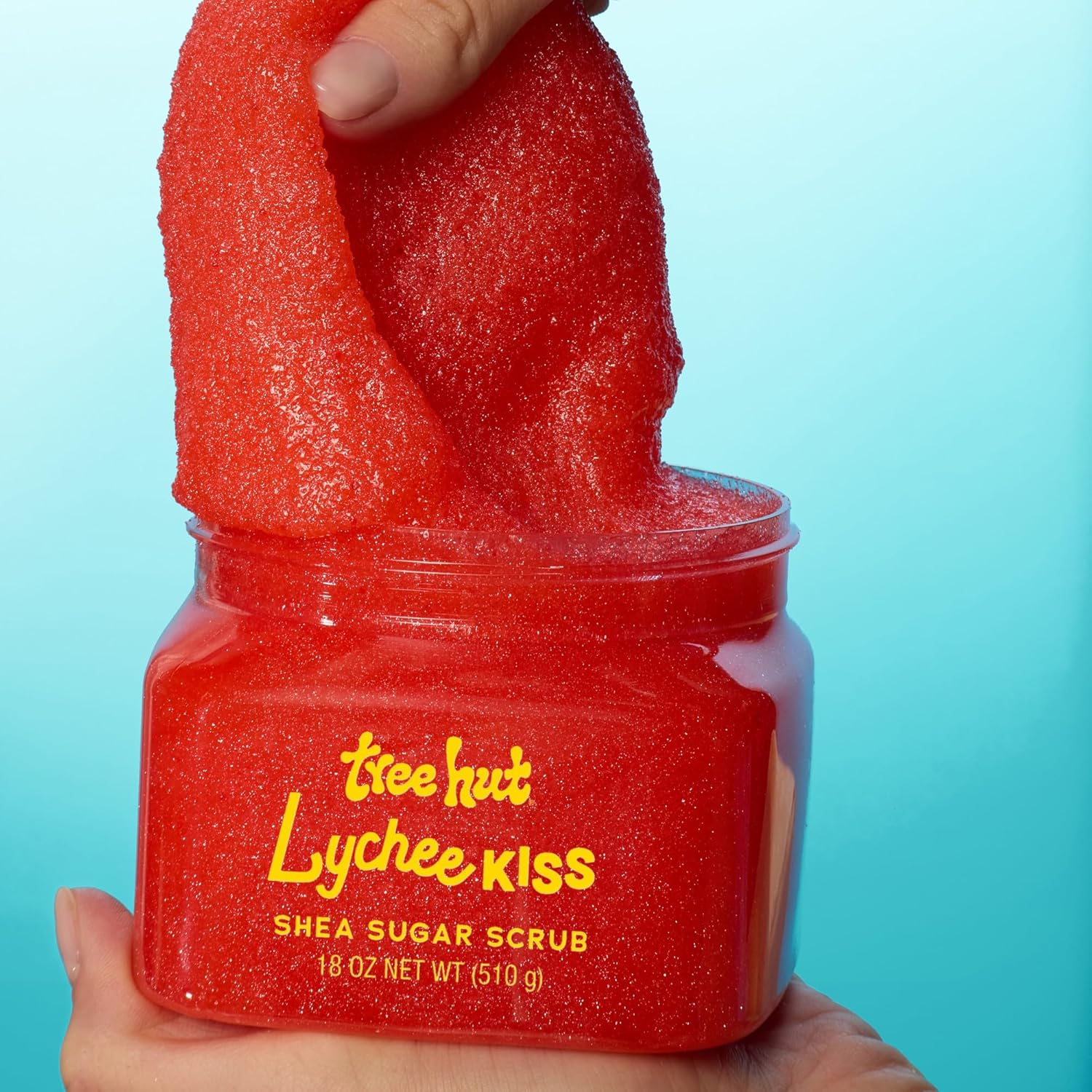 Tree Hut Lychee Kiss Shea Sugar Scrub, Exfoliating, Hydrating & Moisturizing Body Scrub with Shea Butter & Nourishing Essential Oils, Smooth & Soften Skin, 18 Oz image number 3