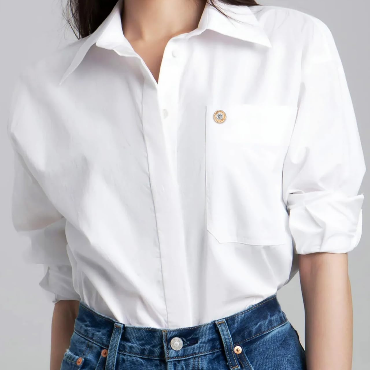 SHINEOFI 8Pcs Magnetic Hijab Pins &ndash; No-Sew Scarf Clips for Hijabs, Veils & Clothes | Stylish, Fabric-Safe & Secure Button Fasteners image number 5