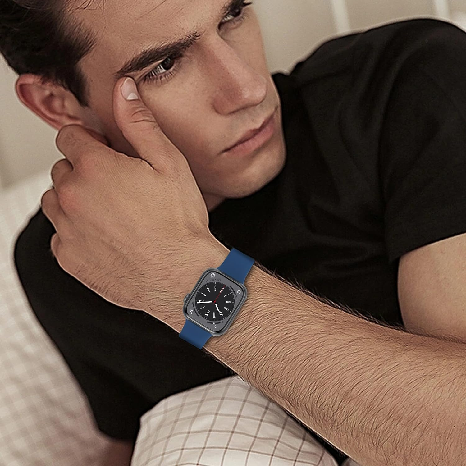 Tiorecime 15 Pack Bands Compatible with Apple Watch Band 38Mm 40Mm 41Mm 42Mm 44Mm 45Mm 49Mm for Women Men, Waterproof Soft Silicone Sport Replacement Strap for Iwatch Series Ultra 8 7 6 5 4 3 2 1 SE image number 4