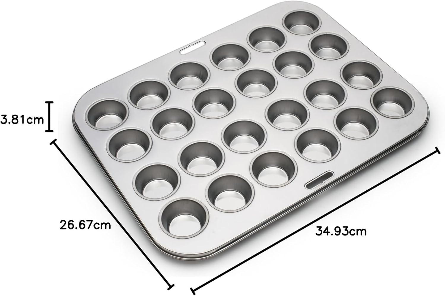 Fox Run 4866 Mini Muffin Pan, 24 Cup, Stainless Steel image number 4